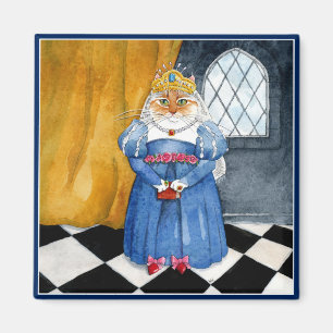Aimant royal de chat de la Reine Heather