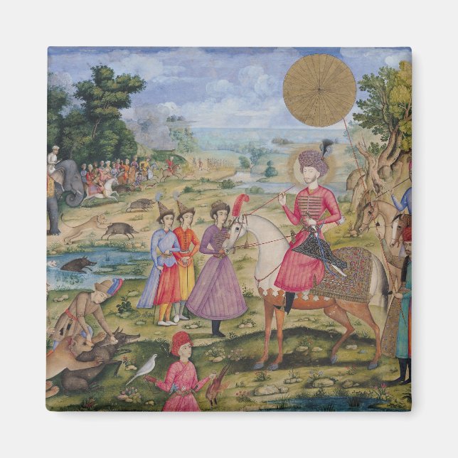 Aimant Royal Hunt, d'Ispahan, Iran (Devant)