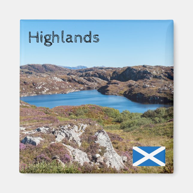 Aimant Royaume-Uni, Écosse - Paysage des Highlands écossa (Devant)