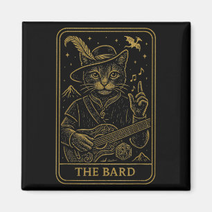 Aimant Rpg Gamer Le Bard D20 Dice Nerdy Geek Chat Hommes