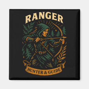 Aimant Rpg Gamer Ranger D20 Dice Nerdy Geek Hommes Femmes
