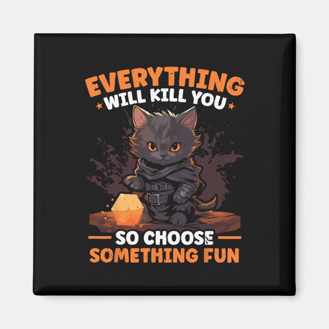 Aimant Rpg Gaming Role Playing D20 Tabletop Games Funny R (Devant)