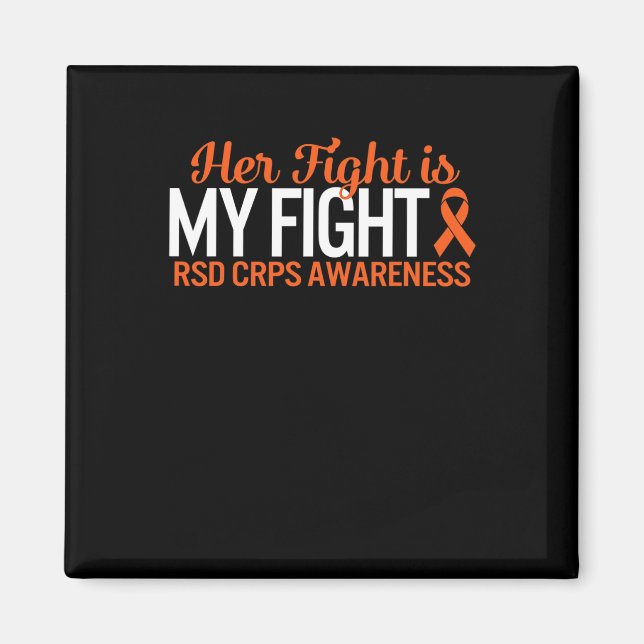 Aimant RSD CRPS Sensibilisation Son combat est mon comple (Devant)