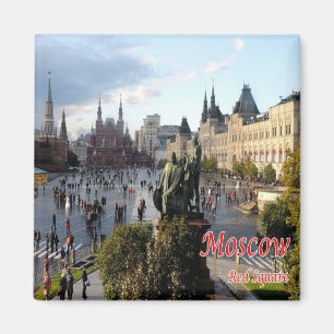 Aimant RU - Russie - MOSCOU - CARRÉ ROUGE