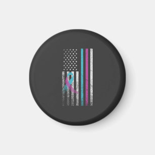 Aimant Ruban américain de sensibilisation à la prévention