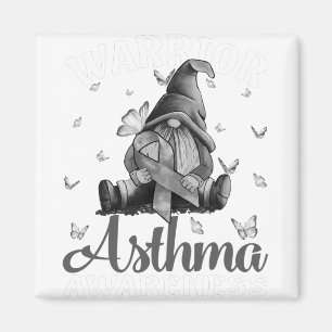 Aimant Ruban gris Asthme Sensibilisation Papillon guerrie
