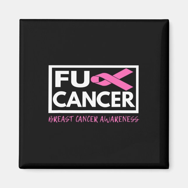 Aimant Ruban Lutte contre le cancer du sein (Devant)