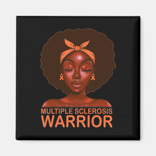 Aimant Ruban Ms Sensibilisation Guerrière Noir Afro Femme