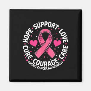 Aimant Ruban rose de soutien contre le cancer du sein