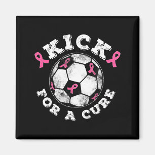 Aimant Ruban Rose Kick For A Cure Sensibilisation Au Canc