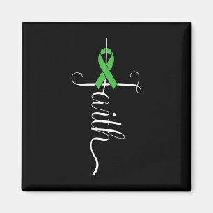 Aimant Ruban vert de sensibilisation à la santé mentale 1