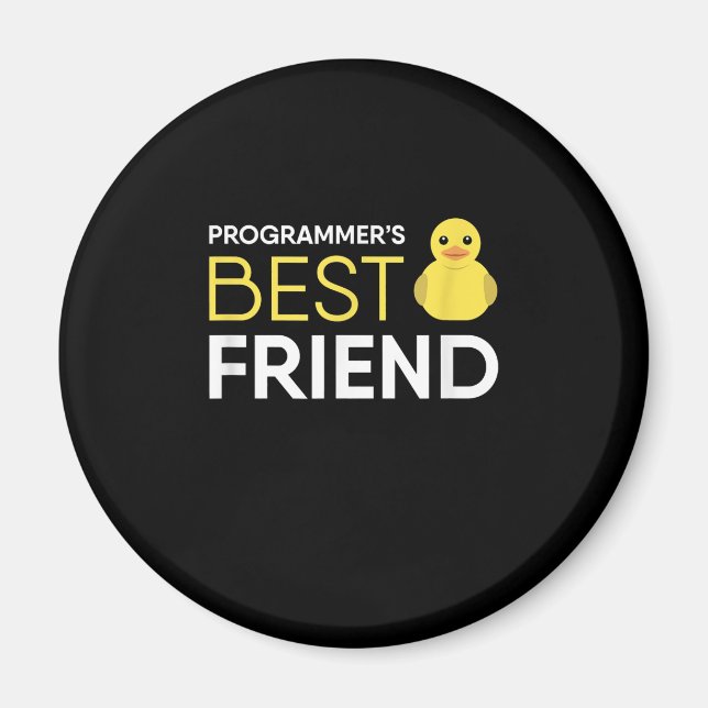 Aimant Rubber Duck Debugging Programmers Best Friend (Devant)