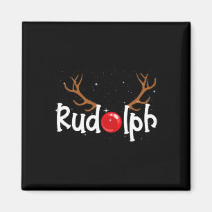 Aimant Rudolph Red Nose Reindee Noël Amusement 1