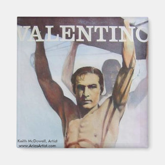 Aimant Rudolph Valentino : www.AriesArtist.com