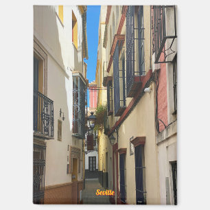 Aimant Rue ancienne à Séville, Espagne, voyage