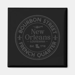 Aimant Rue Bourbon Quartier Français Établie en 1718 La N