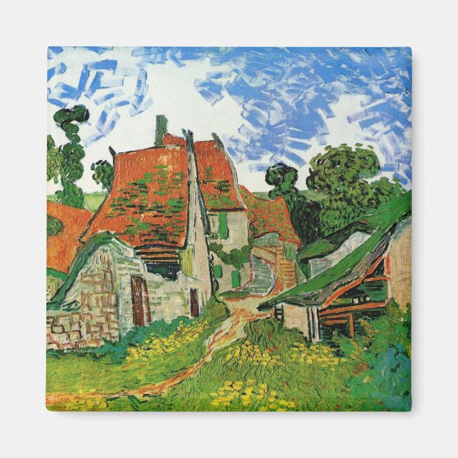 Aimant Rue de village par Vincent van Gogh (Devant)