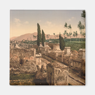 Aimant Rue des tombes, Pompeii, Campanie, Italie