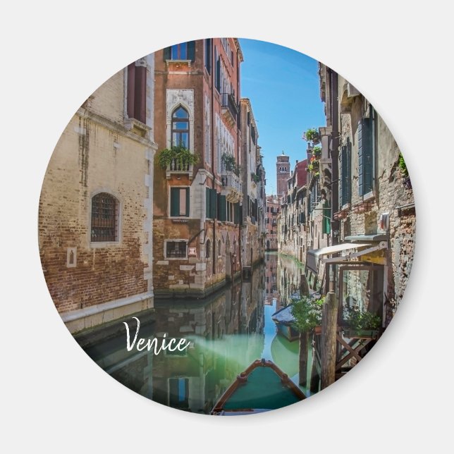 Aimant Rue étroite avec canal à Venise (Devant)