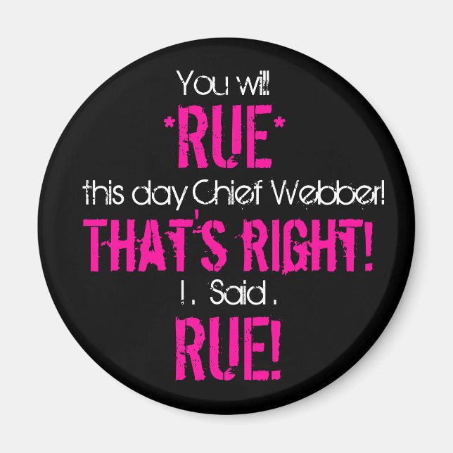 Aimant Rue le jour, chef (Devant)