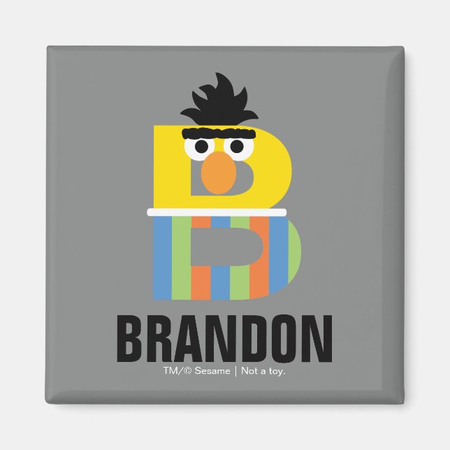 Aimant Rue Sésame | B est pour Bert (Devant)