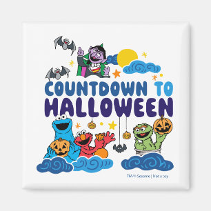 Aimant Rue Sésame Compte à rebours avant Halloween