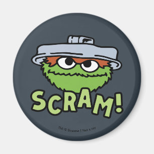 Aimant Rue Sésame Oscar the Grouch Scram!