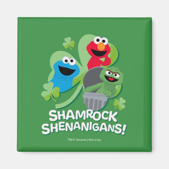 Aimant Rue Sésame | Shenanigans shamrocks ! (Devant)