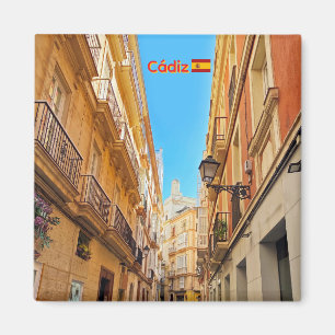 Aimant Rues étroites de la Cadix historique en Espagne vo