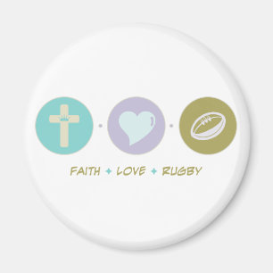 Aimant Rugby d'amour de foi