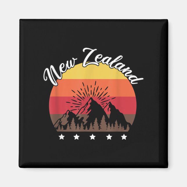 Aimant Rugby Lover Kiwi Gift New Zealand  (Devant)