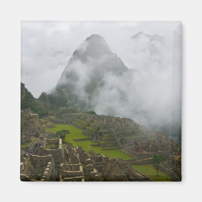 Aimant Ruines antiques de Machu Picchu avec les Andes (Devant)