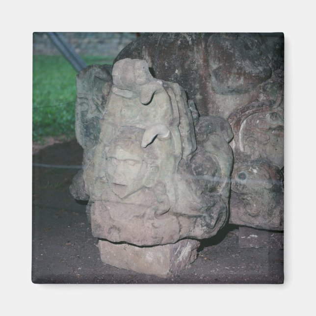 Aimant Ruines mayas N.W. Honduras Photo couleur conçue (Devant)