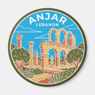 Aimant Ruines omeyyades d'Anjar Liban