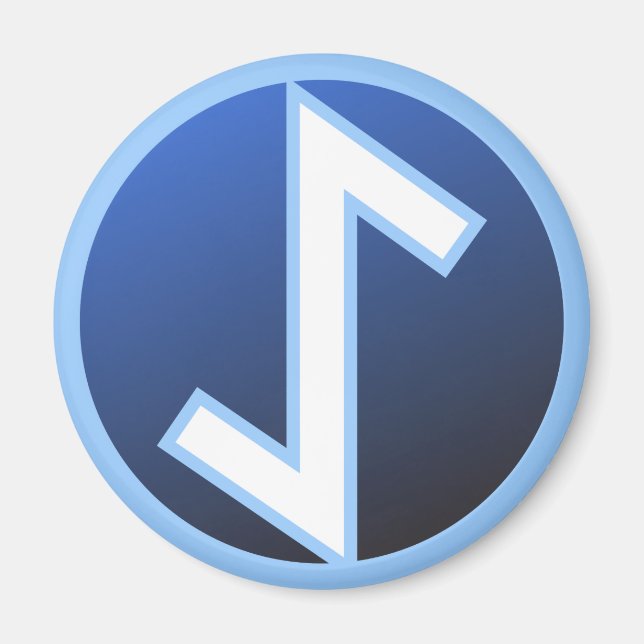 Aimant Rune Eiwaz Yew (Devant)