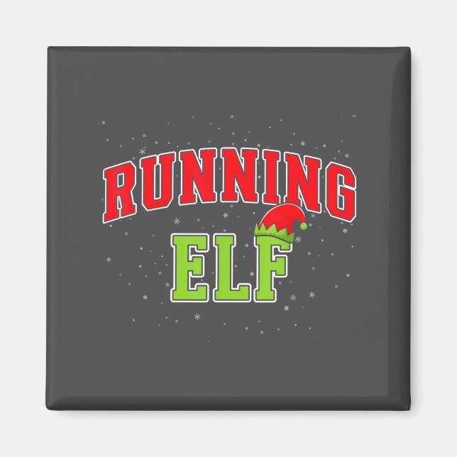 Aimant Running Elf Christmas Family Matching Group Xmas R (Devant)