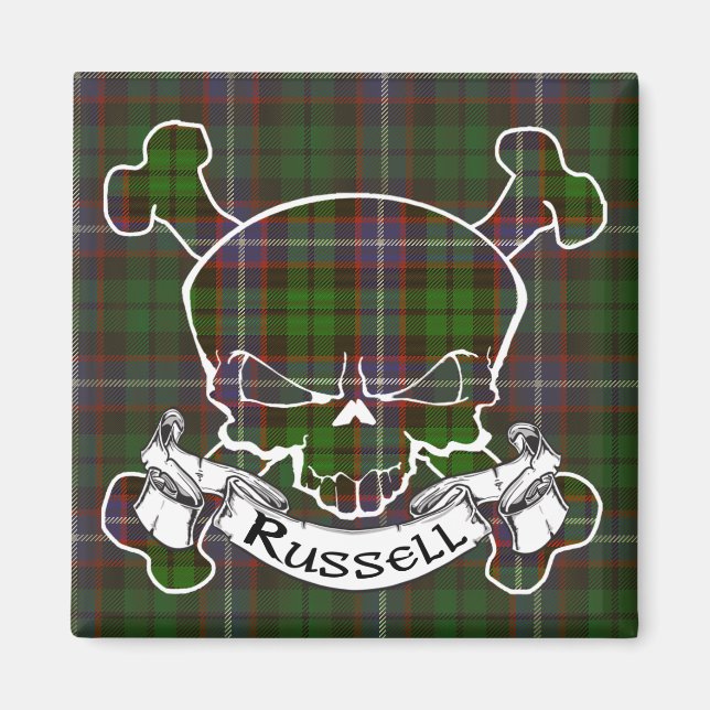 Aimant Russell Tartan Crâne (Devant)