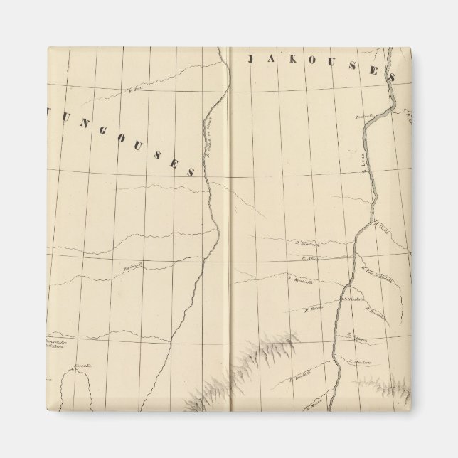 Aimant Russie asiatique, Asie 8 (Devant)