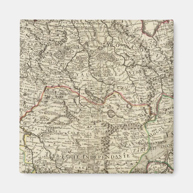 Aimant Russie, Chine, Asie (Devant)