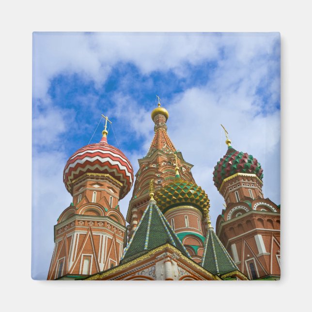 Aimant Russie, Moscou, place Rouge, cathédrale Saint-Basi (Devant)