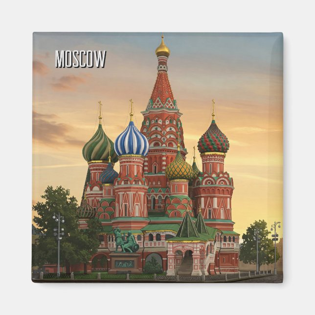 Aimant Russie Moscou Voyage (Devant)