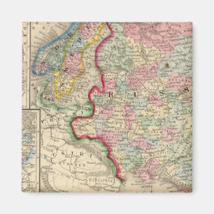 Aimant Russie, Suède, Norvège Carte par Mitchell