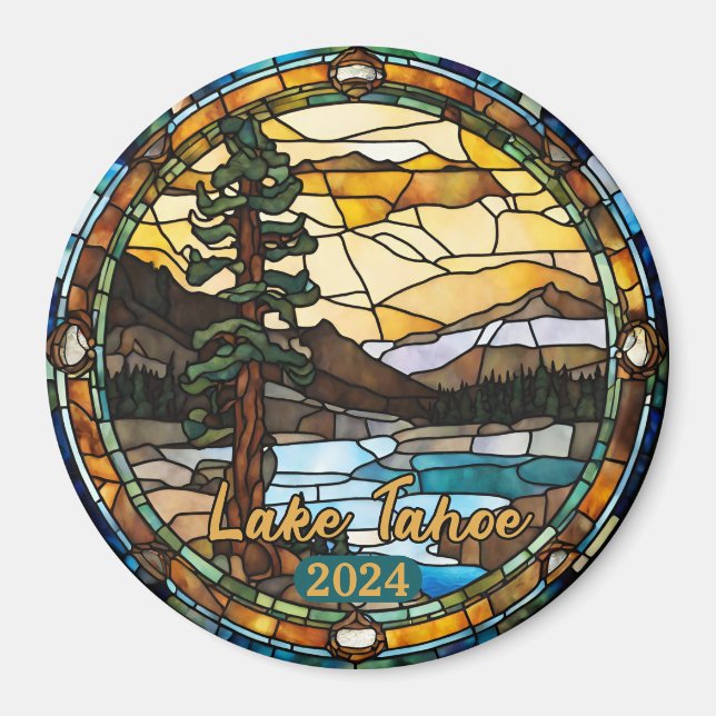 Aimant Rustic Lake Tahoe California (Devant)