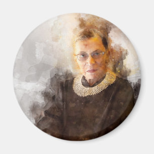 Aimant Ruth Bader Ginsburg avec le juge Robe Portrait