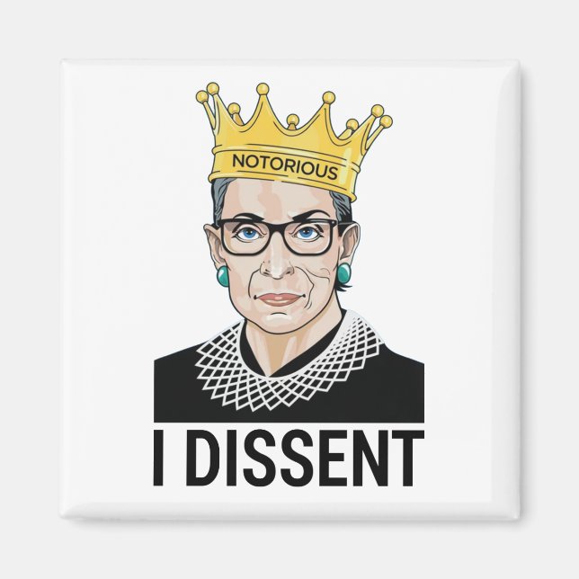 Aimant Ruth Bader Ginsburg, célèbre RBG, je ne suis pas d (Devant)