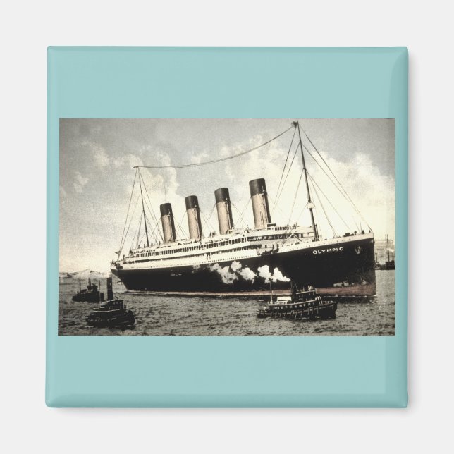 Aimant S.S. Olympic Star, White Star Line, 1913 (Devant)