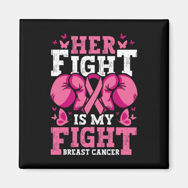 Aimant Sa Lutte Est Ma Lutte Gants De Boxe De Combat Canc (Devant)