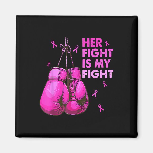 Aimant Sa Lutte Est Ma Lutte Gants De Boxe De Combat Canc (Devant)