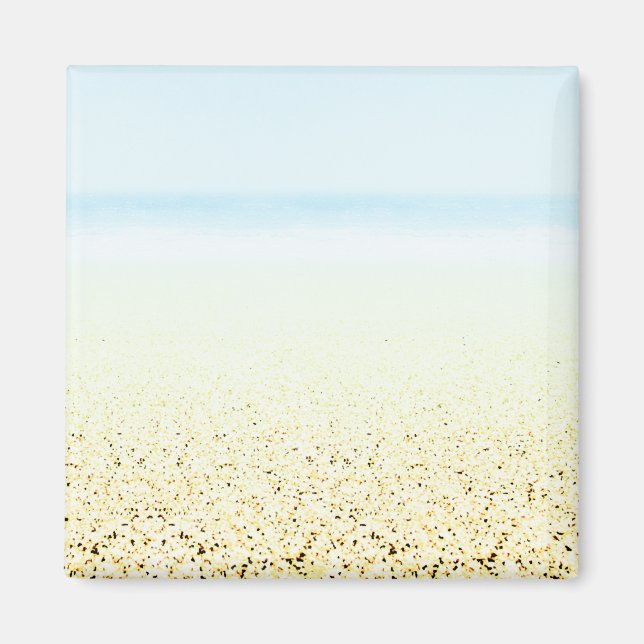 Aimant Sable et mer Calme Côté (Devant)