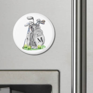 Aimant Sac de golf Monogramme